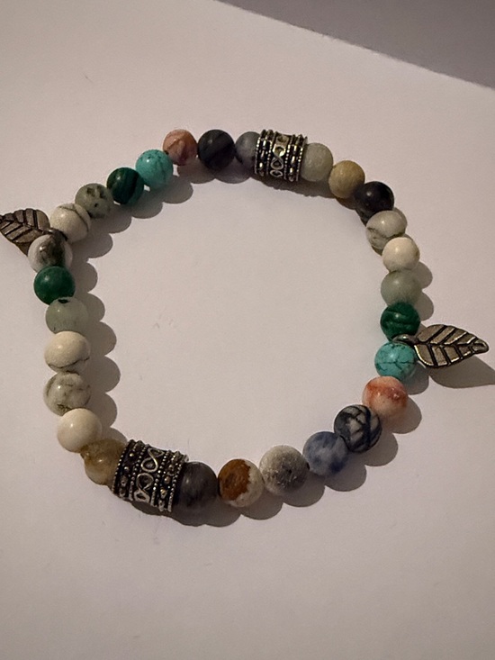 Bohemian Beaded Bracelet Set with Evil Eye and Hamsa Charms - Picture 5 of 7